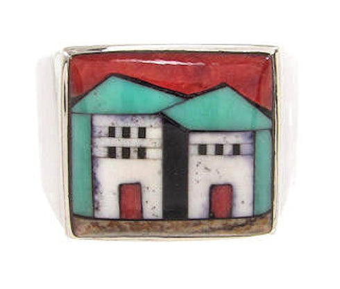 Multicolor Jewelry Native American Design Ring Size 10-3/4 YS66904